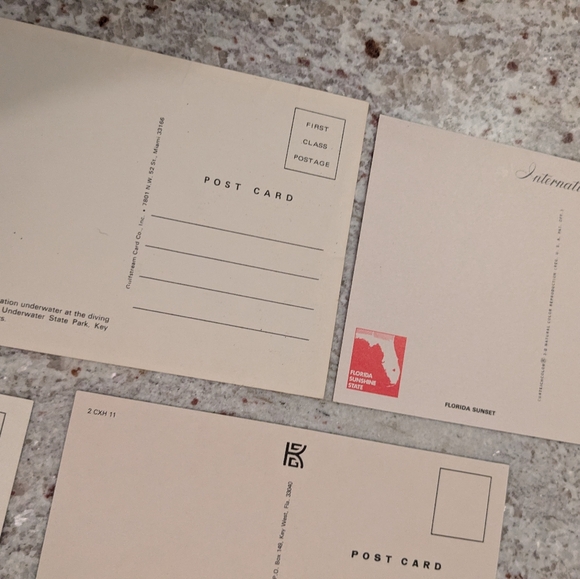 Lot Of Seven Blank Florida Keys, Sunset & Ocean Vintage 4x6 Postcards Unused - Picture 12 of 16